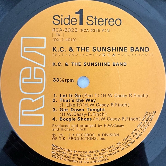 KC  THE SUNSHINE BND／THAT