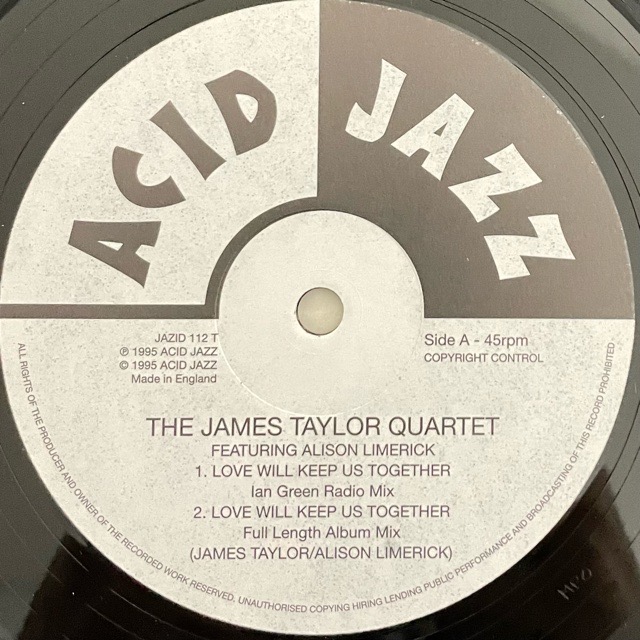 James Taylor Quartet｜Love Will Keep Us Together (12