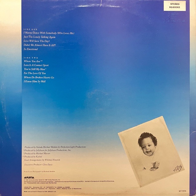 Whitney Houston｜Whitney (LP)｜レコード通販｜vivrantdiscstore