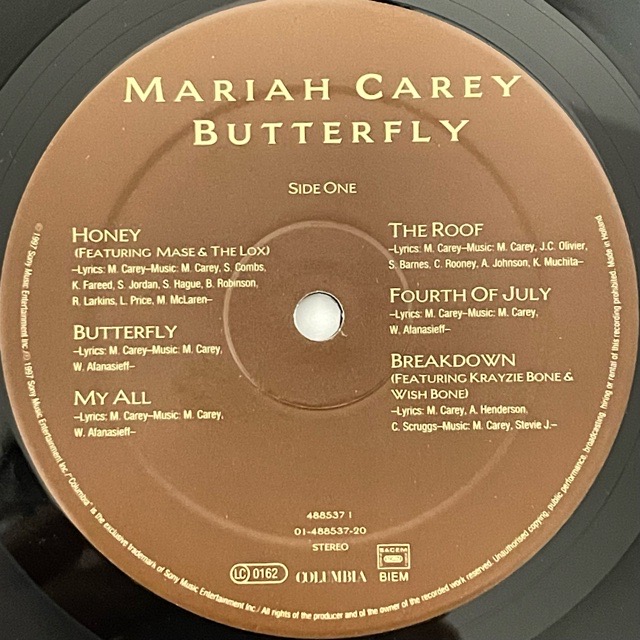 Mariah Carey｜Butterfly (LP)｜レコード通販｜vivrantdiscstore