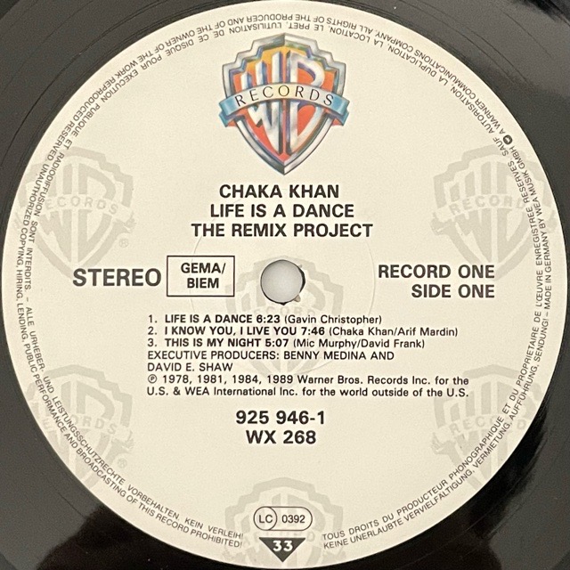 Remix　Chaka　Project　Khan｜Life　The　Is　A　Dance　(LP)｜レコード通販｜vivrantdiscstore