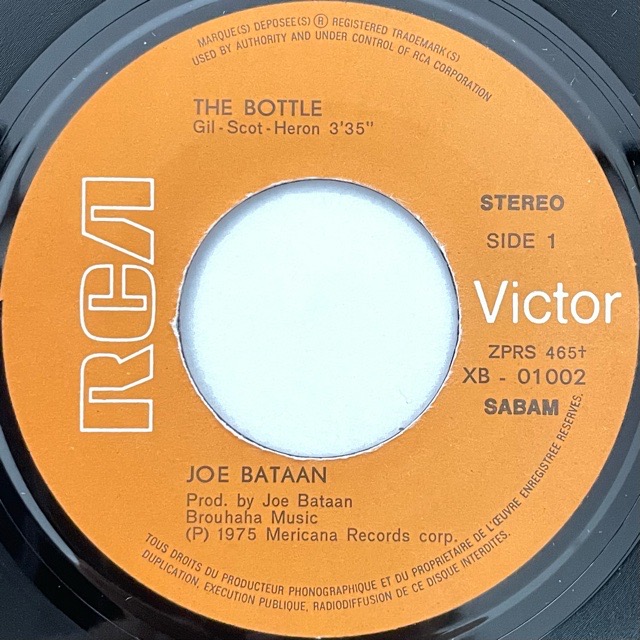 Joe Bataan｜The Bottle (7)｜レコード通販｜vivrantdiscstore