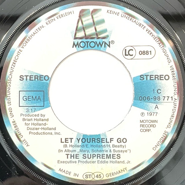 The Supremes ‎｜Let Yourself Go (7)｜レコード通販｜vivrantdiscstore