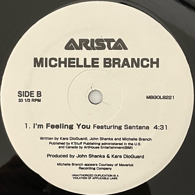 Michelle Branch feat. Santana｜The Game Of Love / I'm Feeling You