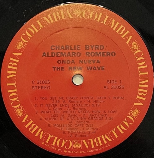 Charlie Byrd / Aldemaro Romero｜Onda Nueva / The New Wave (LP 