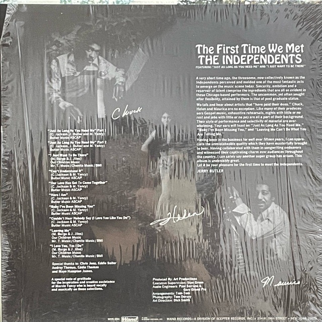 The Independents｜The First Time We Met (LP)｜レコード通販