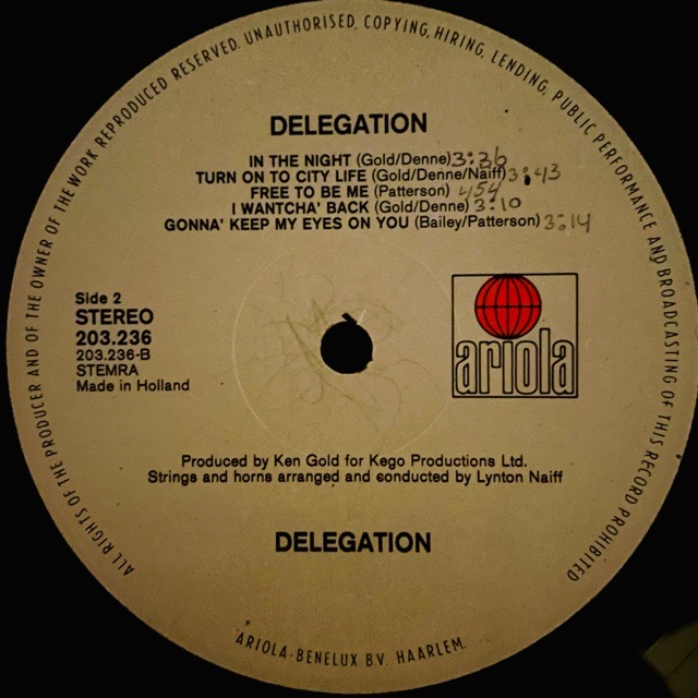 Delegation｜Delegation (LP)｜レコード通販｜vivrantdiscstore
