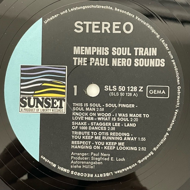The Paul Nero Sounds｜Memphis Soul Train (LP)｜レコード通販