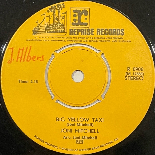 Joni Mitchell｜Big Yellow Taxi (7)｜レコード通販｜vivrantdiscstore