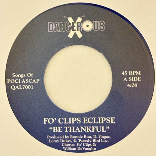 Fo' Clips Eclipse｜Be Thankful (7)｜レコード通販