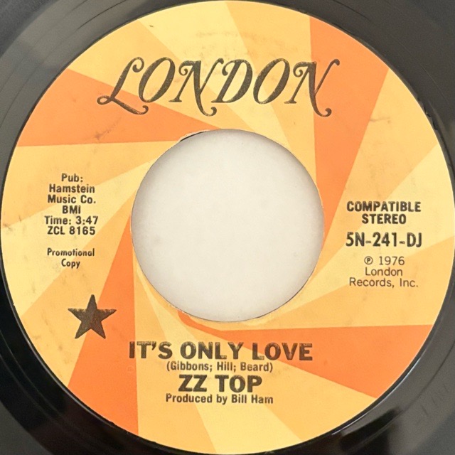 ZZ Top｜It's Only Love (7)｜レコード通販｜vivrantdiscstore
