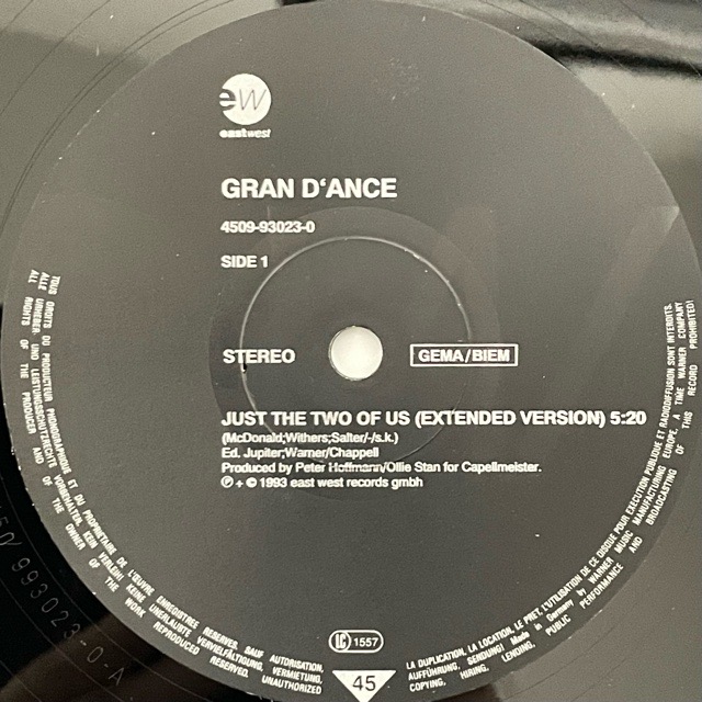 Gran D'ance｜Just The Two Of Us (12)｜レコード通販｜vivrantdiscstore