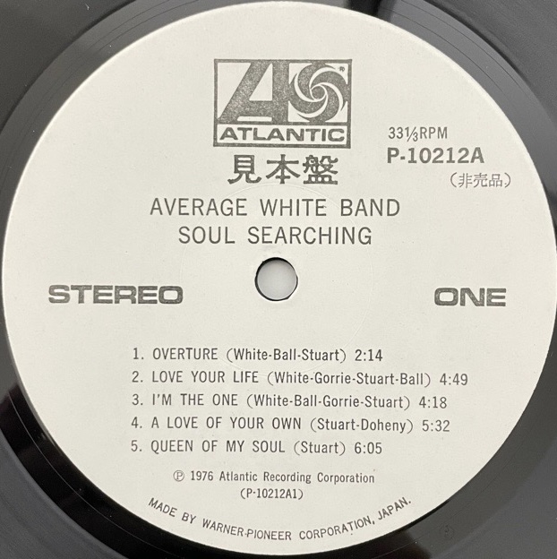 Average White Band｜Soul Searching (LP)｜レコード通販