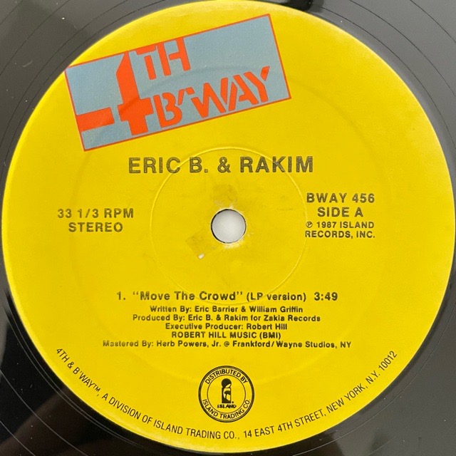 HIPHOP Eric B. \u0026 Rakim／LP アルバム アナログ レコード - 洋楽